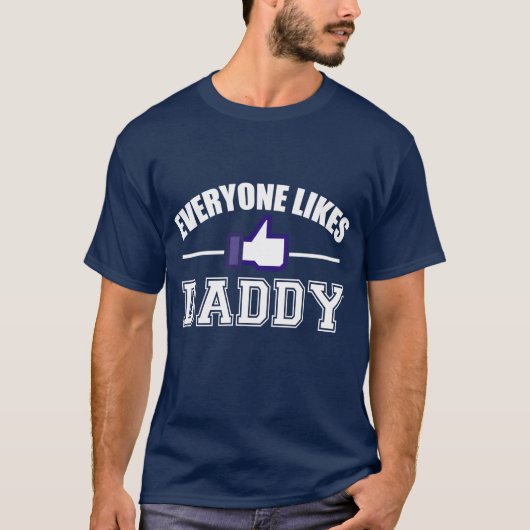 IEDEREEN HOUDT VAN PAPA T-SHIRT (Voorkant)