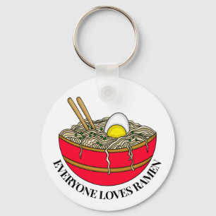 Iedereen houdt van Ramen   Funny Pun Sleutelhanger