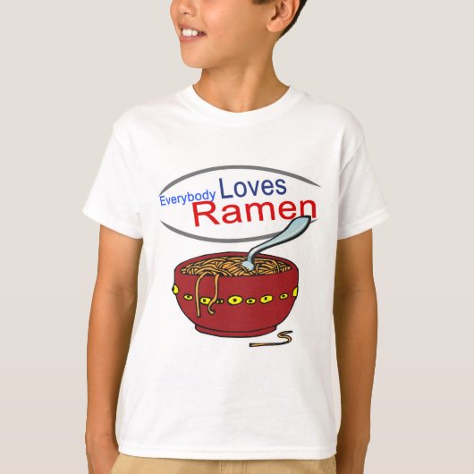 Iedereen houdt van Ramen Parody T-shirt (Voorkant)