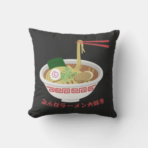 Iedereen houdt van Ramen T-Shirt Kussen