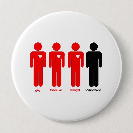 Iedereen houdt van ronde button 4,0 cm (Voorkant)