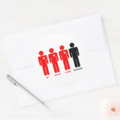 Iedereen Houdt Van Ronde Sticker (Envelop)