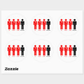 Iedereen Houdt Van Ronde Sticker (Vel)