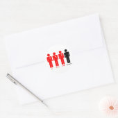 Iedereen Houdt Van Ronde Sticker (Envelop)