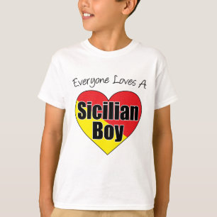 Iedereen houdt van Siciliaanse jongen T-shirt