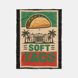 Iedereen houdt van taco's! Laten we Taco gaan! Sof Fleece Deken