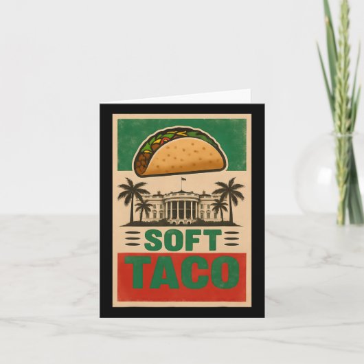 Iedereen houdt van taco's! Laten we Taco gaan! Sof Kaart (Voorkant)