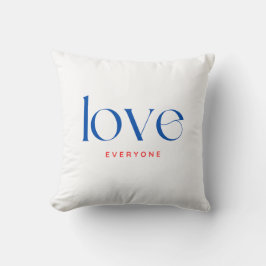 Iedereen houdt van typografie en kunst kussen