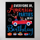 Iedereen in Amerika die partij is bij mijn geboort Poster (Voorkant)