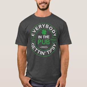 Iedereen in de Pub die sint-padie krijgt T-shirt