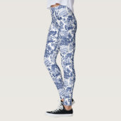 Iedereen in Harmony Toile de Jouy (indigo inkt) Leggings (Links)