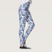 Iedereen in Harmony Toile de Jouy (indigo inkt) Leggings (Rechts)