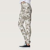 Iedereen in Harmony Toile de Jouy (natuurlijke ink Leggings (Links)