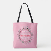 Iedereen in Wie-dorp Tote Bag (Achterkant)