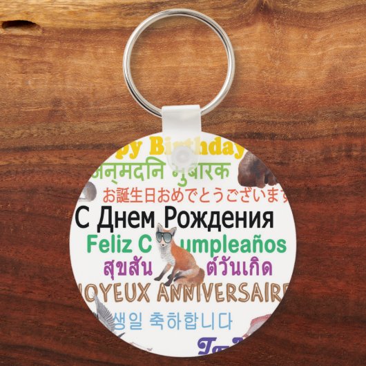 Iedereen is Birthday Sleutelhanger (Voorkant)