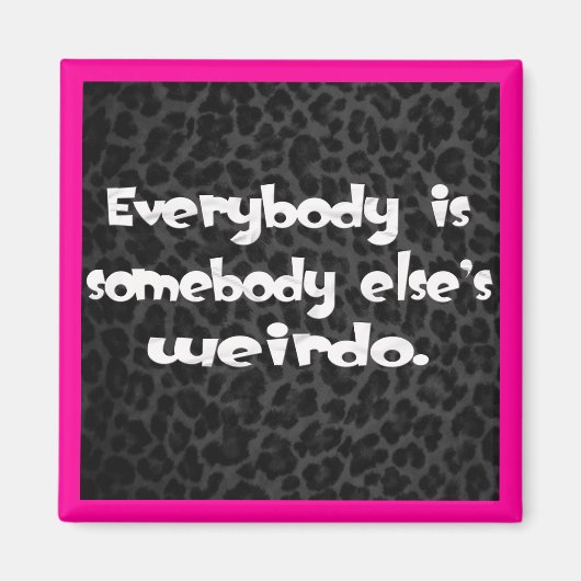 Iedereen is de vreemde van iemand anders magneet (Voorkant)