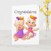 IEDEREEN IS "DOUBLED* MET GEBOORTEL VAN TWINE MEIS KAART (Gele Bloem)