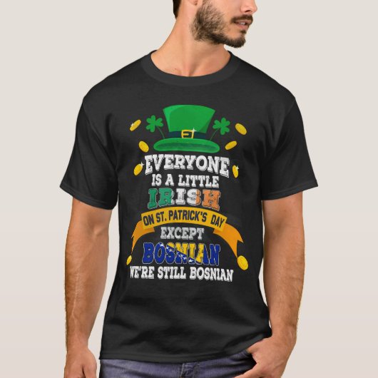 Iedereen is een beetje Iers op St Patricks Day Exc T-shirt (Voorkant)