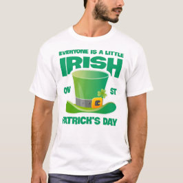 Iedereen is een beetje Iers op St. Patrick's Day T-shirt