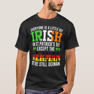 Iedereen is een beetje Iers op St Patrick's Day T-shirt