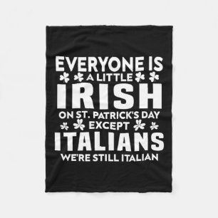 Iedereen is een beetje Iers St. Patrick's Day Beha Fleece Deken