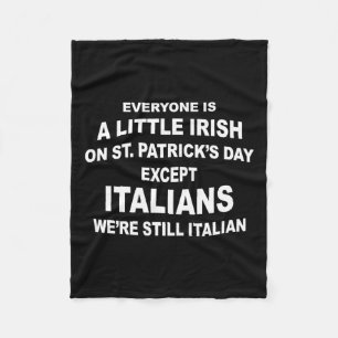 Iedereen is een beetje Iers St. Patrick's Day Beha Fleece Deken