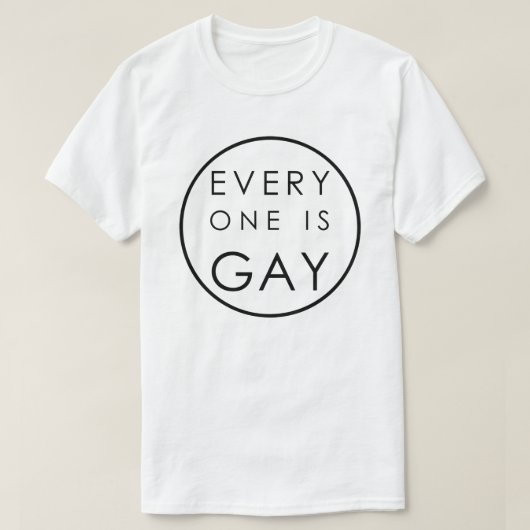 IEDEREEN IS EEN KLEINE,  GAY T-SHIRT (Design voorkant)