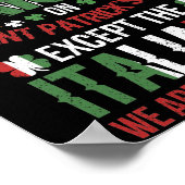 Iedereen is een kleine Ier op Saint Patrick's Day Poster (Hoek)