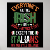 Iedereen is een kleine Ier op Saint Patrick's Day Poster (Voorkant)