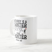 Iedereen is een schilder schilderij minnaar grappi koffiemok (Voorkant links)