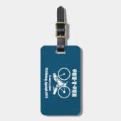 Iedereen is gangsta tot het tijd is om te fietsen bagagelabel (Voorkant verticaal)