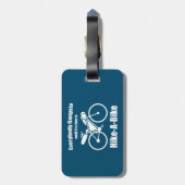 Iedereen is gangsta tot het tijd is om te fietsen bagagelabel (Achterkant verticaal)