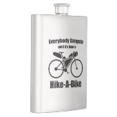 Iedereen is gangsta tot het tijd is om te fietsen flacon (Rechts)