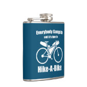 Iedereen is gangsta tot het tijd is om te fietsen heupfles (Rechts)