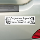 Iedereen is groot bumpersticker (Op auto)