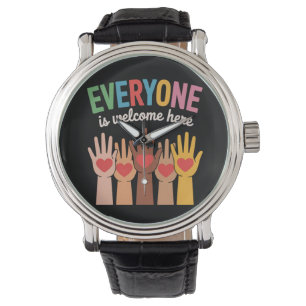 Iedereen is hier van harte welkom horloge