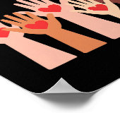 Iedereen is hier welkom, diversiteit is hier welko poster (Hoek)