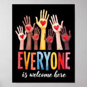Iedereen is hier welkom Equality Idaho Teacher LG Poster
