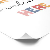 Iedereen is hier welkom foto afdruk (Hoek)