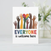 Iedereen is hier welkom, Idaho leraar Bedankkaart (Staand voorkant)