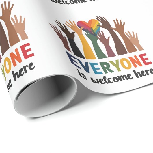 Iedereen is hier welkom Idaho leraar Cadeaupapier (Rol Hoek)