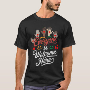 Iedereen is hier welkom Idaho Onderwijs T-Shirt