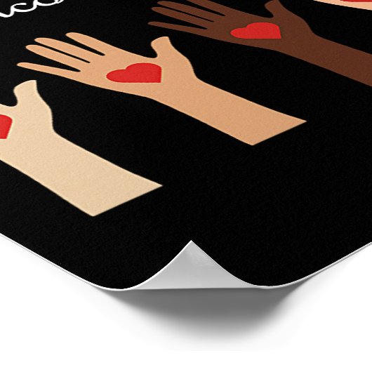 Iedereen is hier welkom Idaho Teacher Equality Di Poster (Hoek)