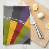 Iedereen is hier welkom in Sunrise Kitchen Tea Tow Theedoek (Quarter Fold)