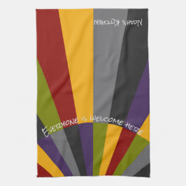 Iedereen is hier welkom in Sunrise Kitchen Tea Tow Theedoek