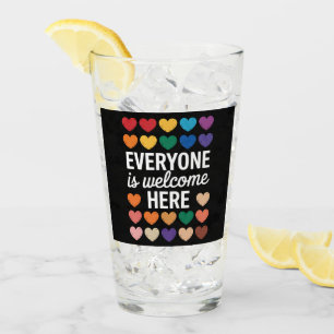 Iedereen is hier welkom LGBTQ Glas