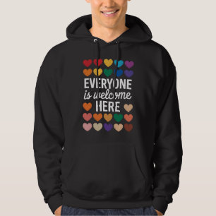Iedereen is hier welkom LGBTQ Hoodie