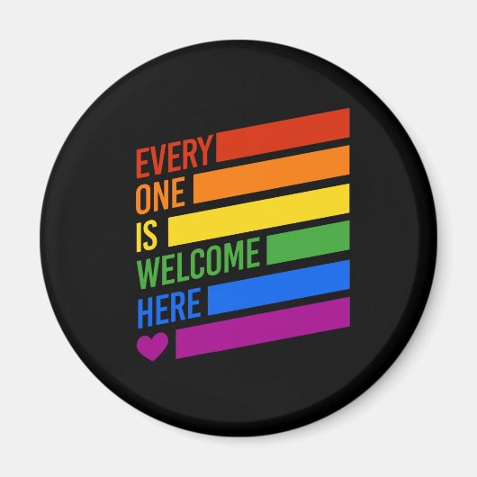 Iedereen is hier welkom magneet (Voorkant)