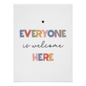 Iedereen is hier welkom perfect poster (Voorkant)