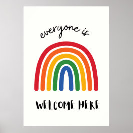 Iedereen is hier welkom poster